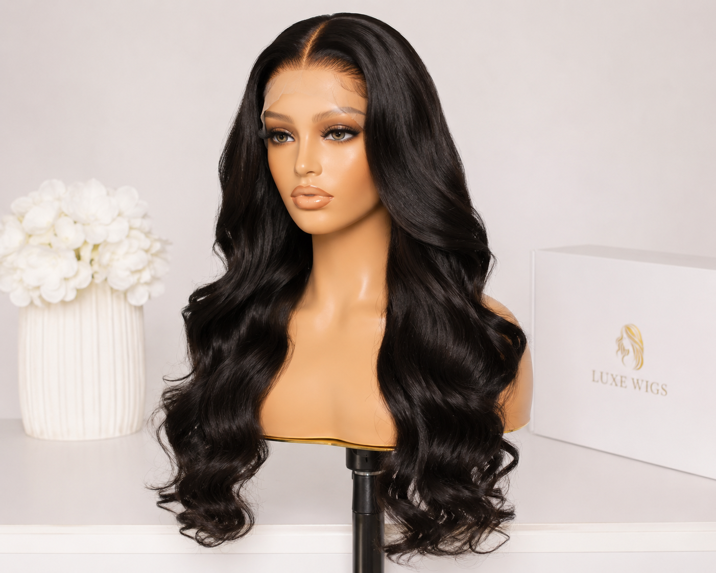 Lovely K Signature 28” Body Wave HD Lace Front Wig