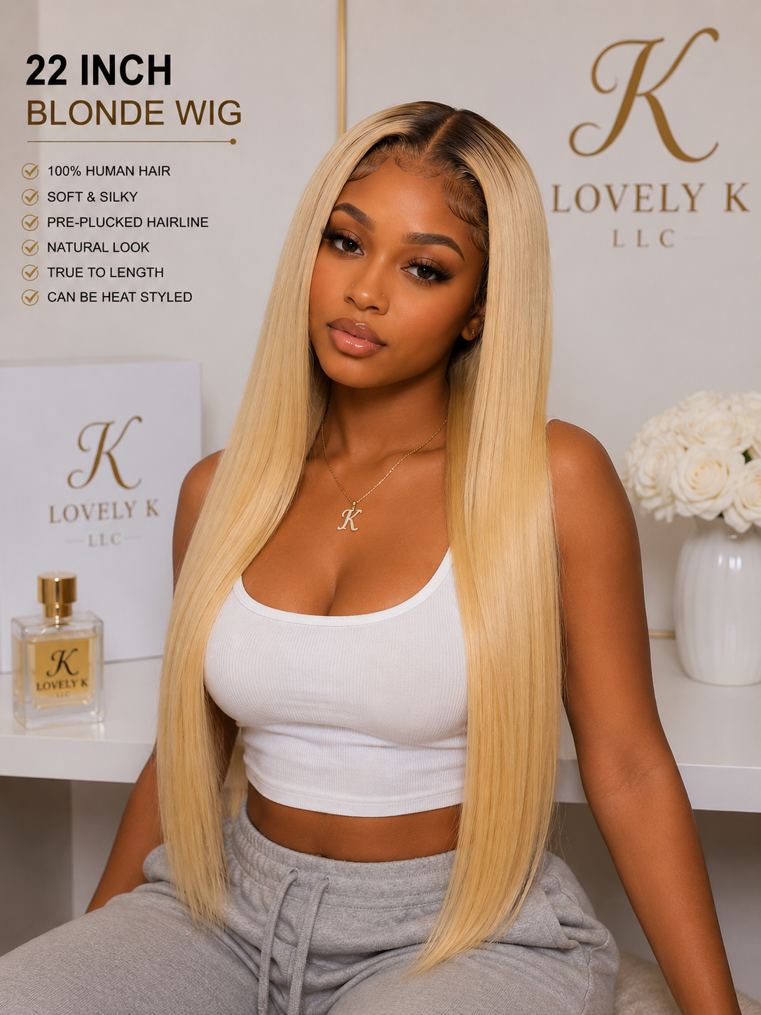 Blonde Ambition 22” Straight Wig